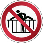 BRADY - Segnaletica di sicurezza ISO - Vietato oltrepassare la barriera - P/P071/NT/RFL-DIA395-1 - 1 SEGNALE.