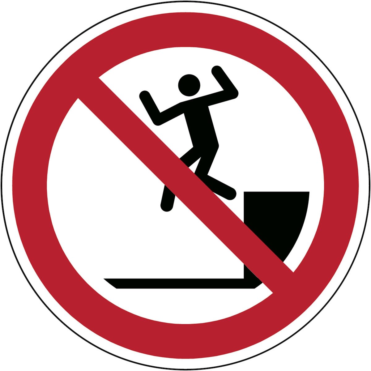 BRADY - P/P072/NT/PE-DIA315-1 - Segnaletica di sicurezza ISO Vietato saltare giù.