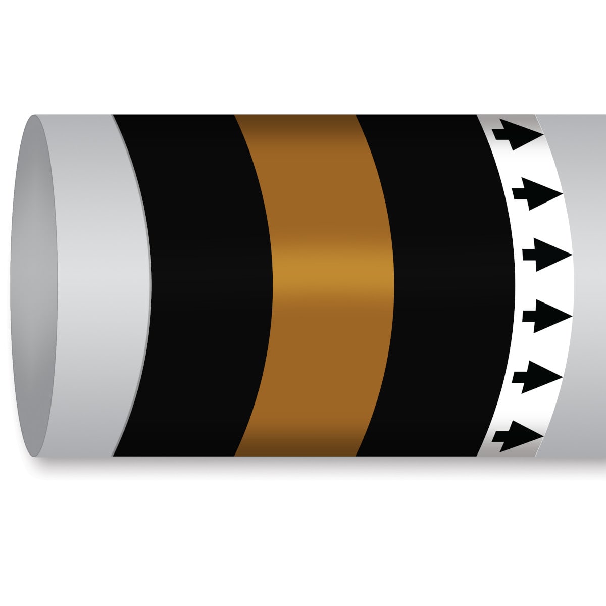 BRADY - Etichetta Marcatubo - 1 Rotolo IMO ISO 14726, Waste Media: Waste Oil.