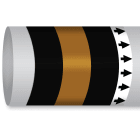 BRADY - Etichetta Marcatubo - 1 Rotolo IMO ISO 14726, Waste Media: Waste Oil.