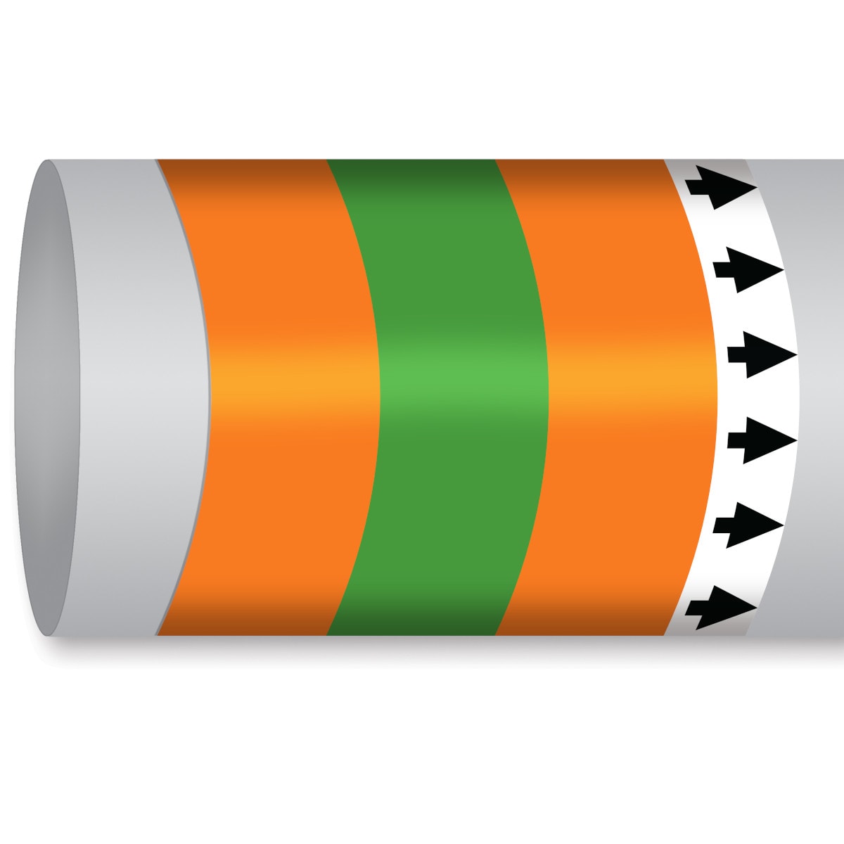 BRADY - Etichetta Marcatubo - 1 Rotolo IMO ISO 14726: Olio Diverso da Carburante: Olio Lubrificante per Turbine a Gas.