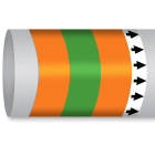 BRADY - Etichetta Marcatubo - 1 Rotolo IMO ISO 14726: Olio Diverso da Carburante: Olio Lubrificante per Turbine a Gas.