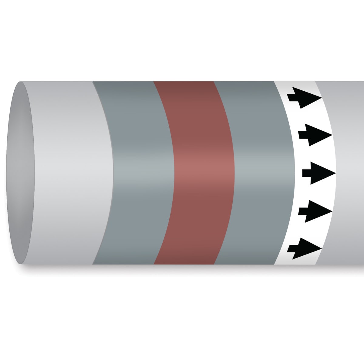 BRADY - MPM-NONFLAMGAS-200MMX30M-GY/VT - 1 ROTOL