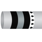 BRADY - MPM-WASTE-127MMX30M-BK/GY/BK-R - 1 ROTOL