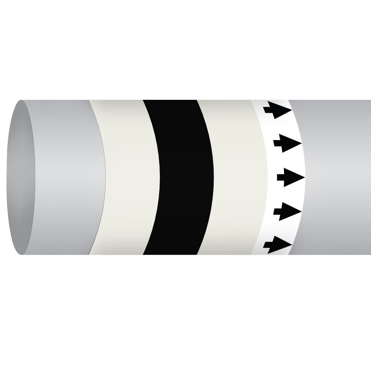 BRADY - MPM-AIRINVENT-127MMX30M-WT/BK/ - 1 ROTOL