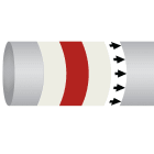 BRADY - Etichetta Marcatubo IMO ISO 14726 per Air In Ventilation System: Smoke Clearance - 1 Rotolo.