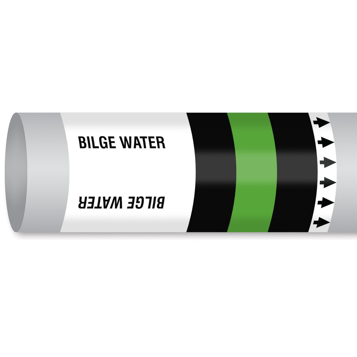 BRADY - Etichetta Marcatubo IMO ISO 14726 - 1 Rottolo, Waste Media: Bilge Water.