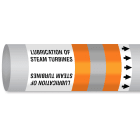 BRADY - Etichetta Marcatubo - 1 Rotolo IMO ISO 14726: Olio Diverso da Carburante: Lubrificazione di Turbine a Vapore.