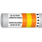 BRADY - Etichetta marcaturbompm-oilnonfuel-225mmx30m-or/yl/or-roll.