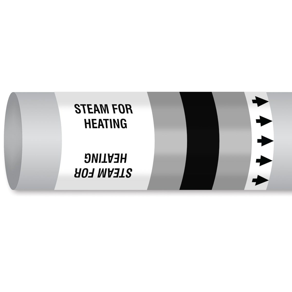 BRADY - MPM-STEAM-225MMX30M-SV/BK/SV-R - 1 ROTOL