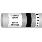 BRADY - MPM-STEAM-225MMX30M-SV/BK/SV-R - 1 ROTOL