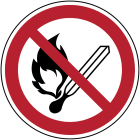 BRADY - Segnaletica di sicurezza a pavimento - Vietato fumare e/o usare fiamme libere.