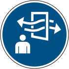 BRADY - M056 Segnaletica di sicurezza ISO Aerare prima e durante l'accesso ALU-DIA-200 -1SEGNALE