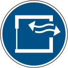 BRADY - M057 Segnaletica di sicurezza ISO in alluminio diametro 200 per assicurare aerazione continua.