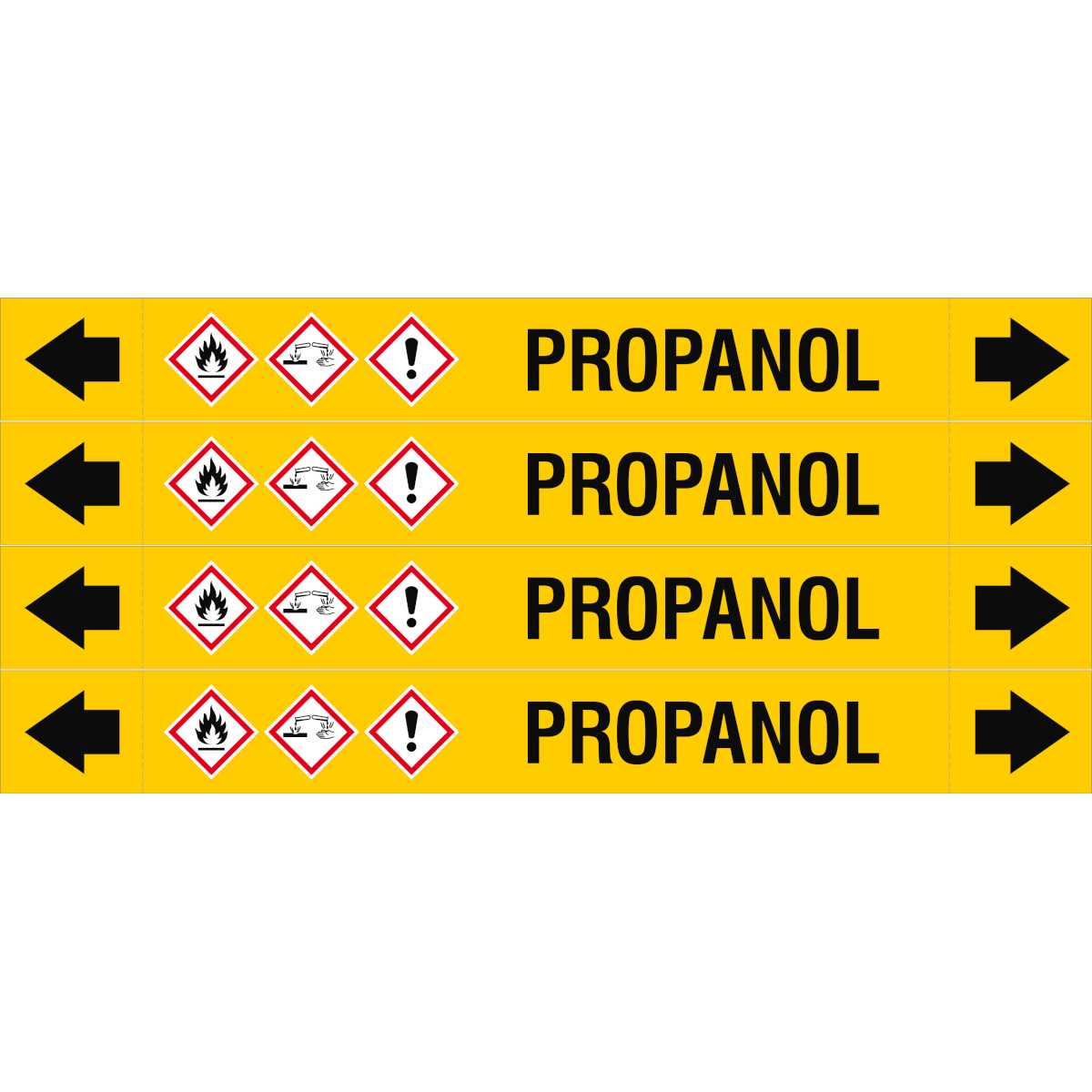 BRADY - Asme - Marcatubi - Propanol - 4 Segnale.