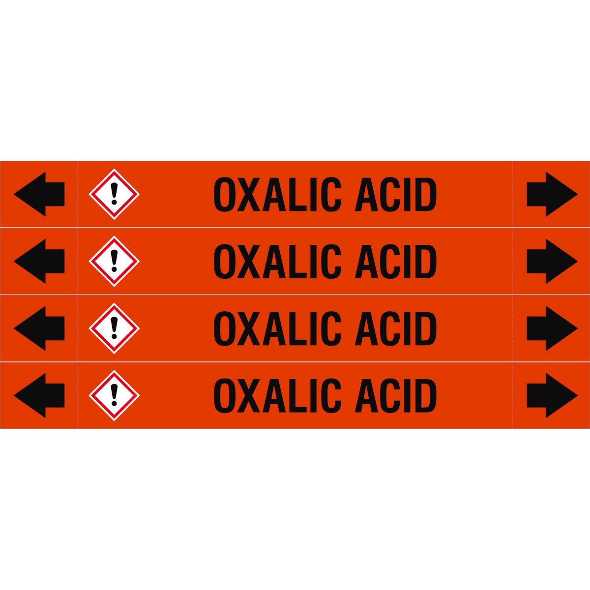 BRADY - ASMEPM-26X230MM-OXALIC ACID - 4 SEGNALE
