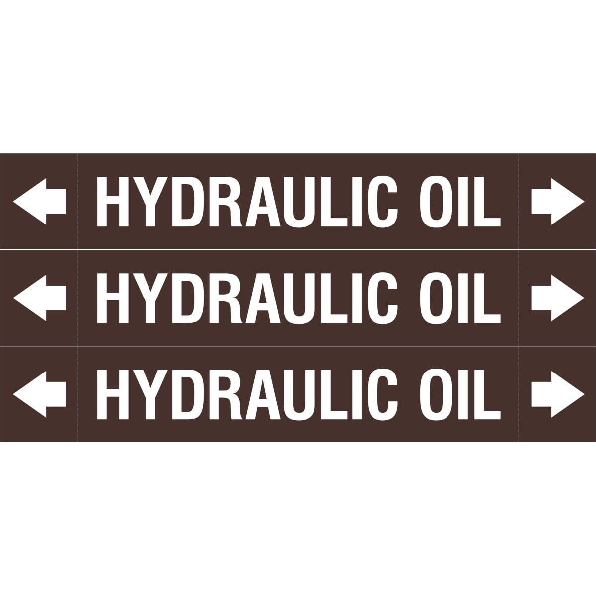 BRADY - Asme Marcatubi 37x230mm Hydraulic Oil 3 Segnal.