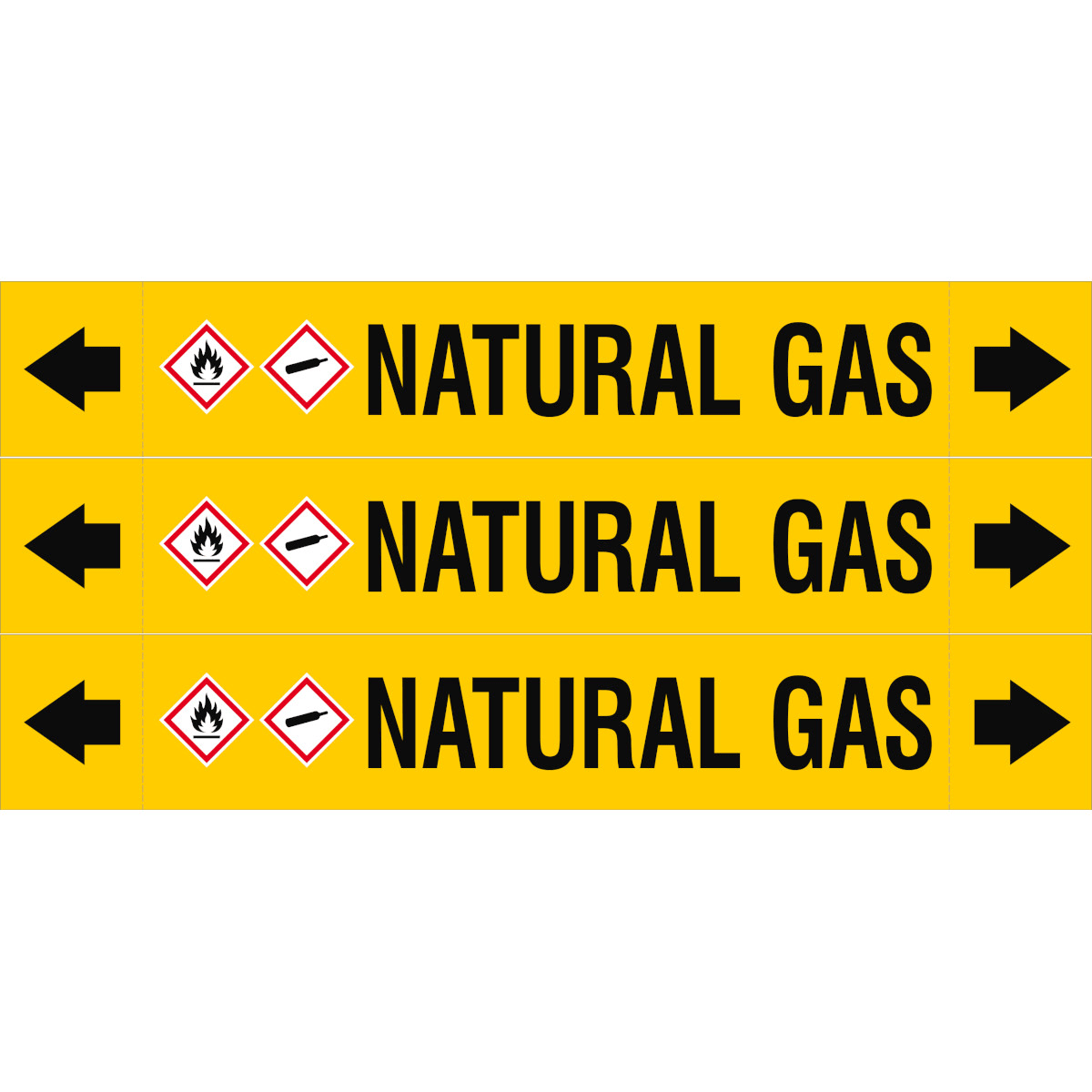 BRADY - Asme - Marcatubi - Natural Gas - 3 Segna.