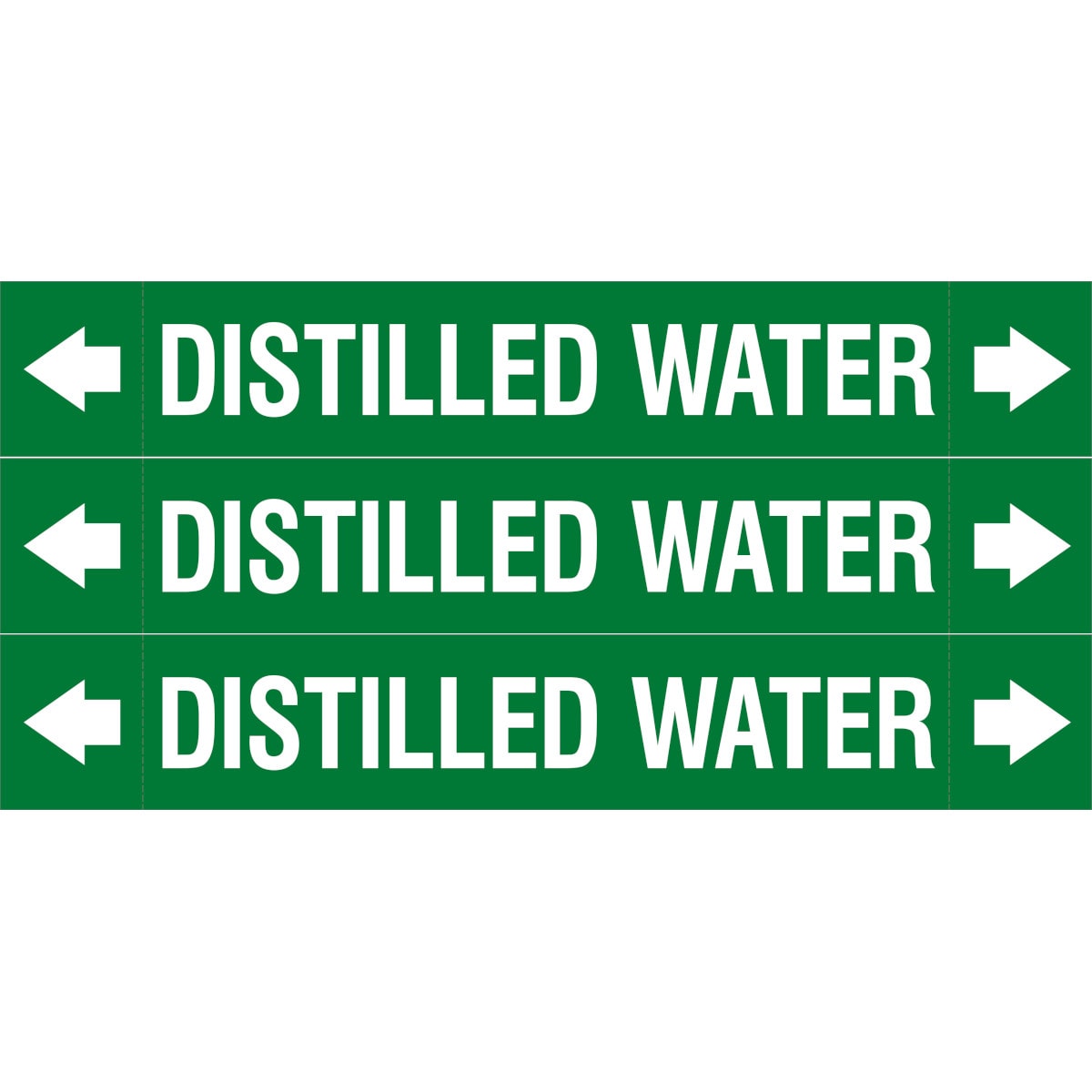 BRADY - Asme Marcatubi 37x230mm Distilled Water Segn