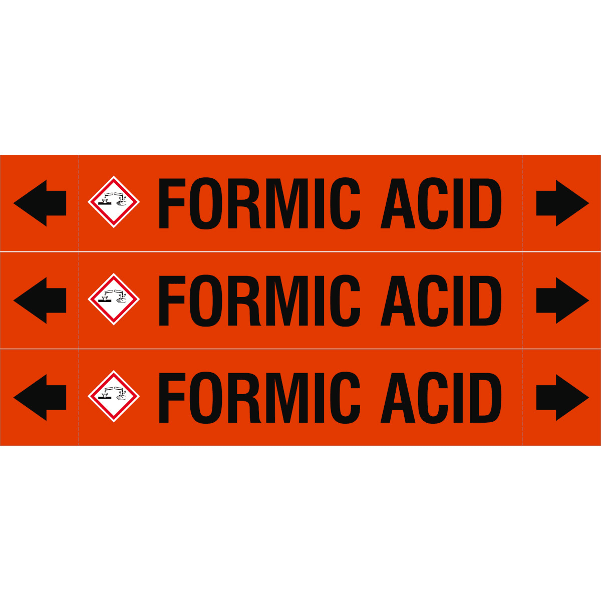 BRADY - ASMEPM-37X230MM-FORMIC ACID - 3 SEGNALE