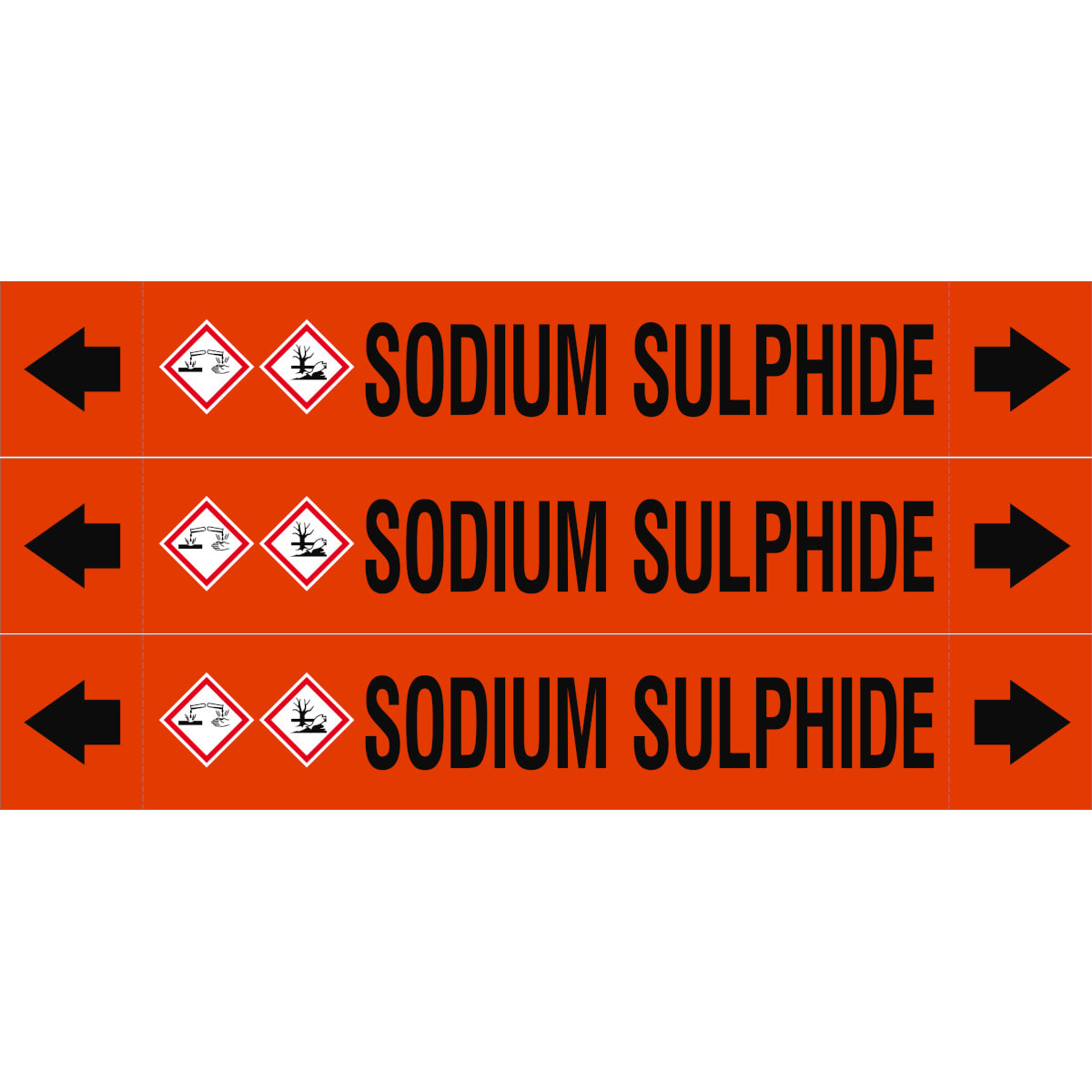 BRADY - ASMEPM-37X230MM-SODIUM SULPHIDE - 3 SEGN