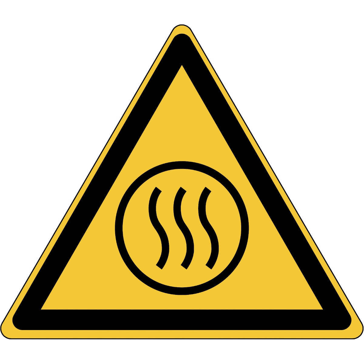 BRADY - Segnale di sicurezza ISO - Attenzione; Contenuto caldo - 1 SEGNALE.