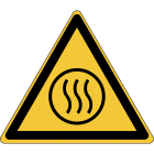 BRADY - Segnaletica di sicurezza ISO - Attenzione; Contenuto caldo.