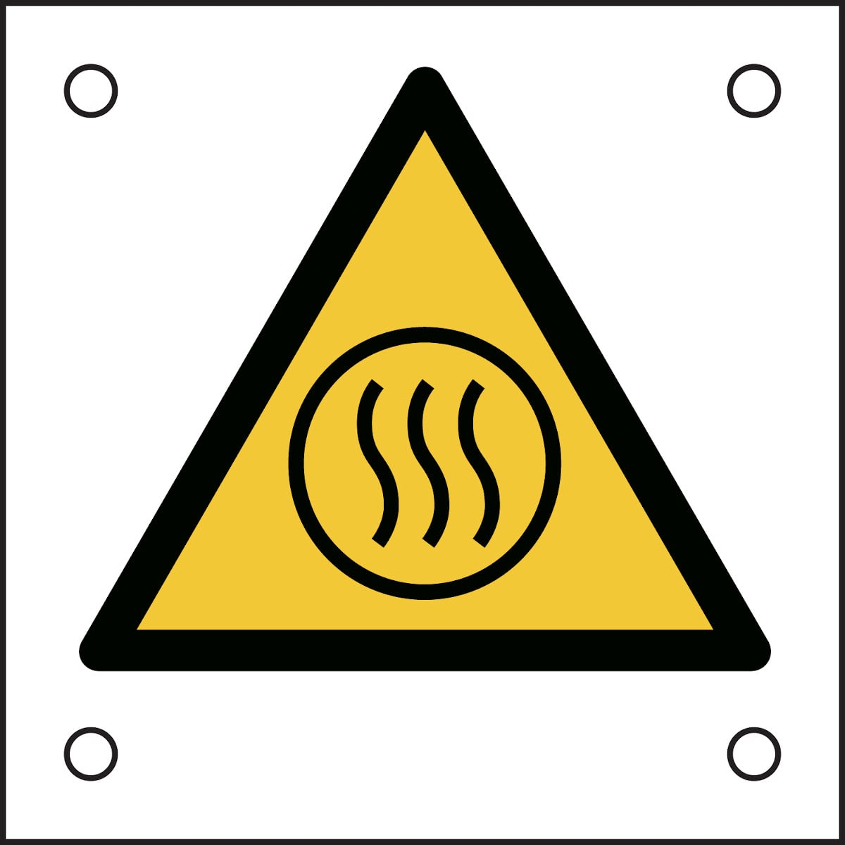 BRADY - Segnale di sicurezza ISO - Attenzione; Contenuto caldo.