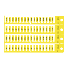BRADY - Targhetta 4x12 4 steli giallo 2048 tag.