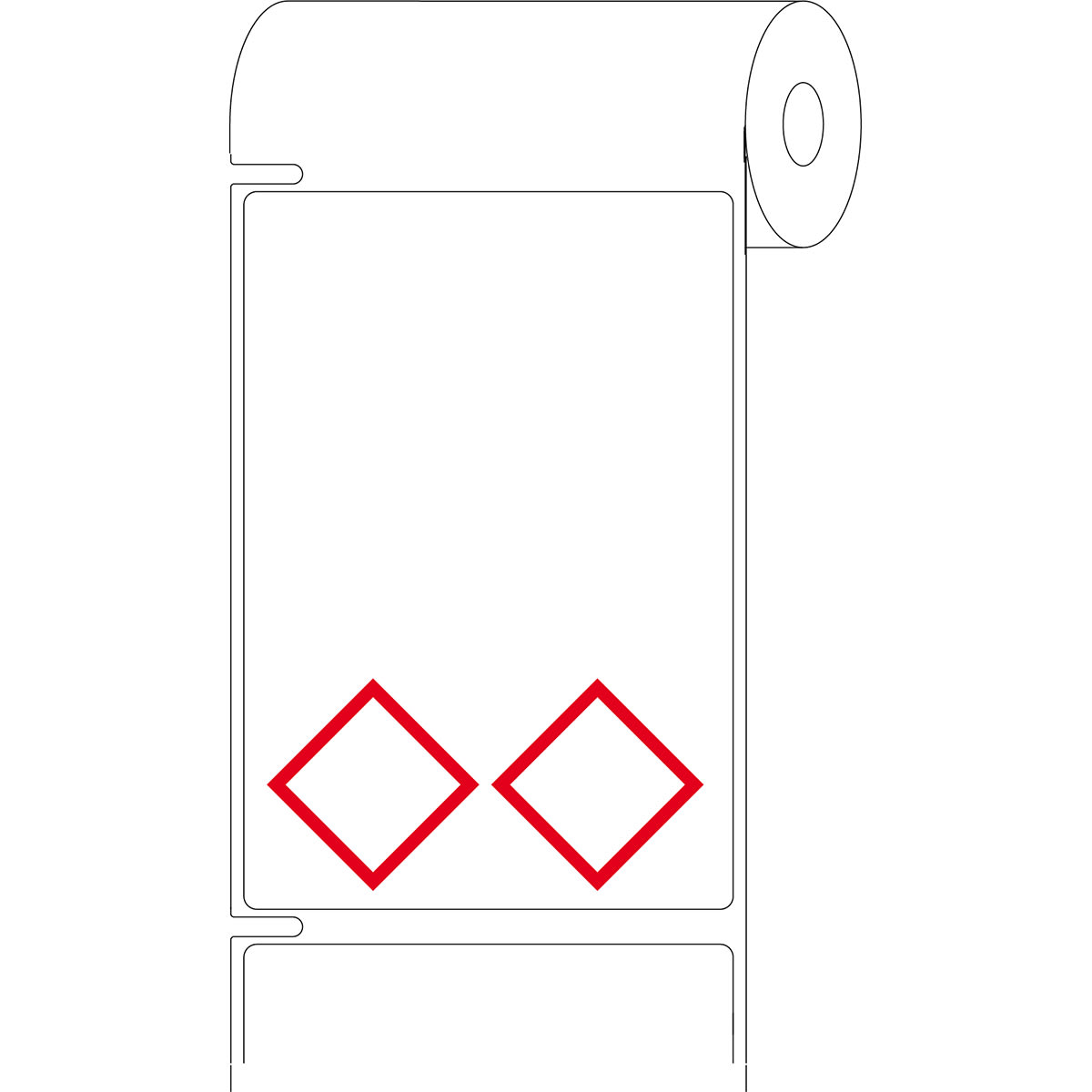 BRADY - Etichette prestampate per stampanti da tavolo per sostanze pericolose CLP-GHS 300 ETICHETTA.