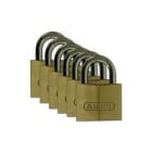 BRADY - BRASS PADLOCK 30 MM HARD ST SH - 6 PEZZI