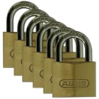BRADY - Lucchetto in ottone - 6 pezzi, ideale per la sicurezza e la protezione.
