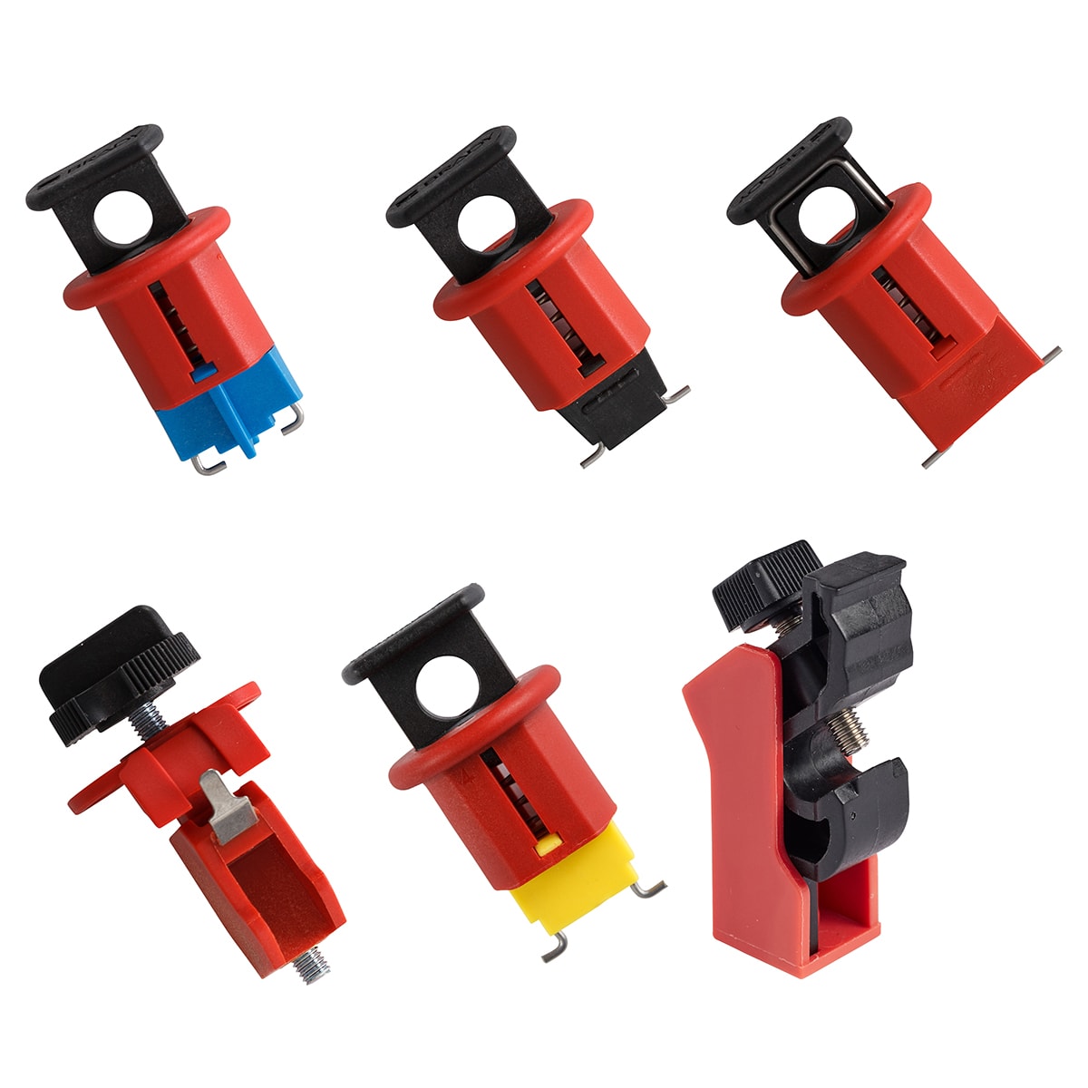 BRADY - Kit di blocco per interruttori modulari - Miniature Circuit Breaker LO Kit, demo per interruttori modulari.