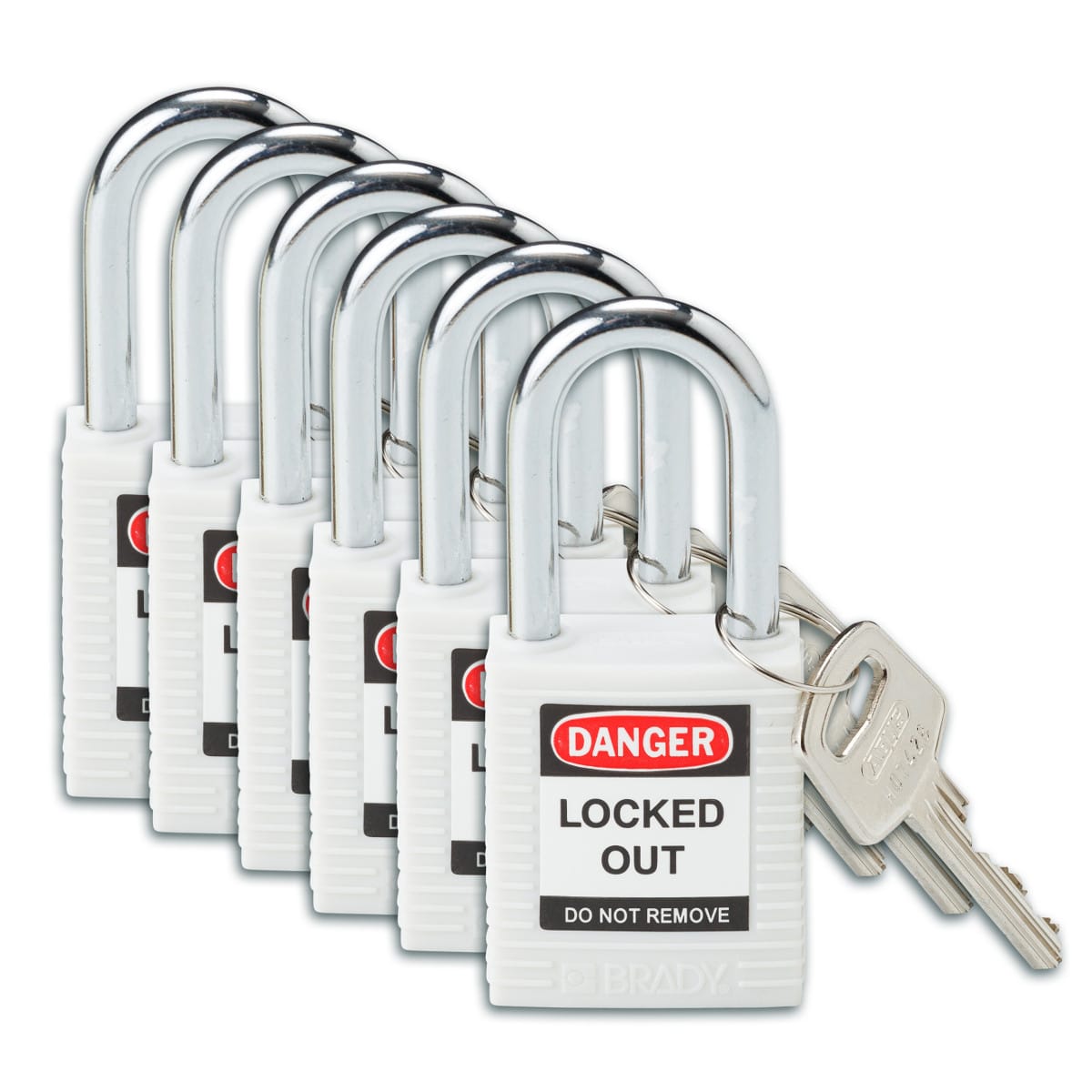 BRADY - LUCCHETTI DI SICUREZZA BRADY - 6 PEZZI