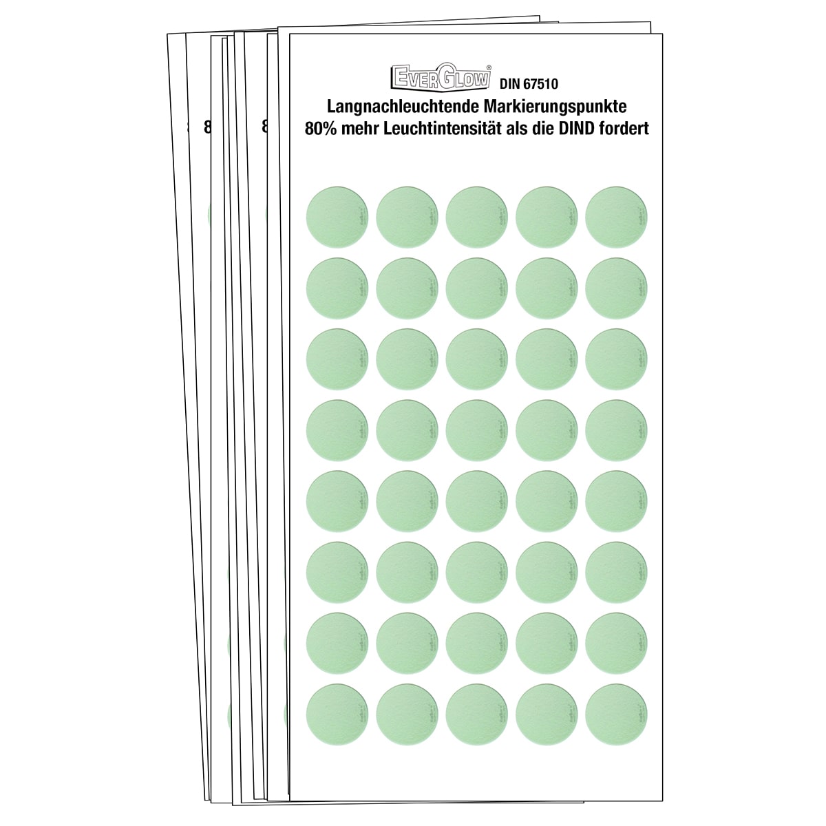 BRADY - Photolum Discs - Diametro 1,6 10/Pacchetto - 400 Pezzi - Dischi Fotoluminescenti