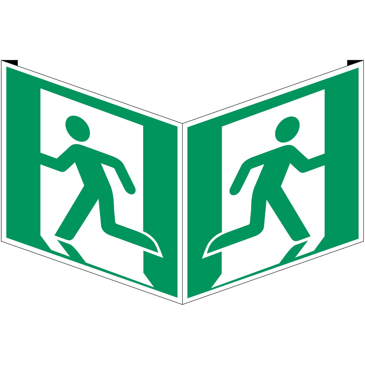 BRADY - Pic E001-151x151 Vpvc Crd/1 Segnaletica di sicurezza ISO - Uscita di emergenza a sinistra.