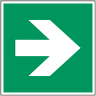 BRADY - Pic A090-100x100-Al-Crd/1 - Segnaletica di sicurezza ISO Freccia direzionale 90 gradi.