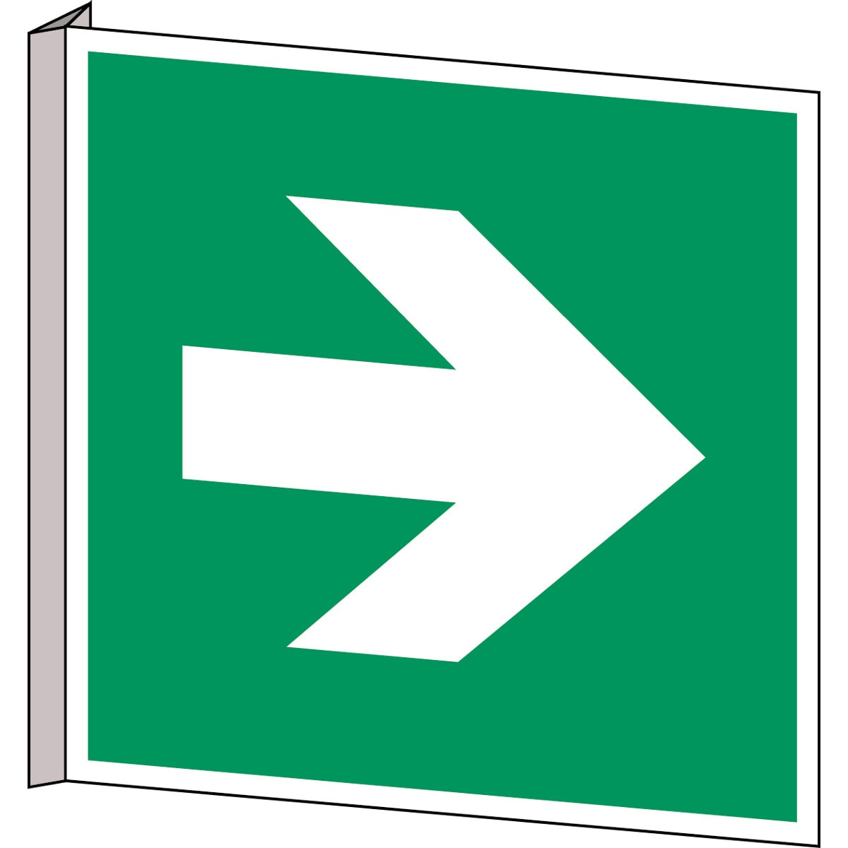 BRADY - Pic A090-203x203-Bipvc-Crd/1 - Segnaletica di sicurezza ISO Freccia direzionale 90 gradi.