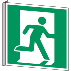BRADY - Pic E002-151x151-Bipvc-Crd/1 - Segnaletica di sicurezza ISO Uscita di emergenza a destra.