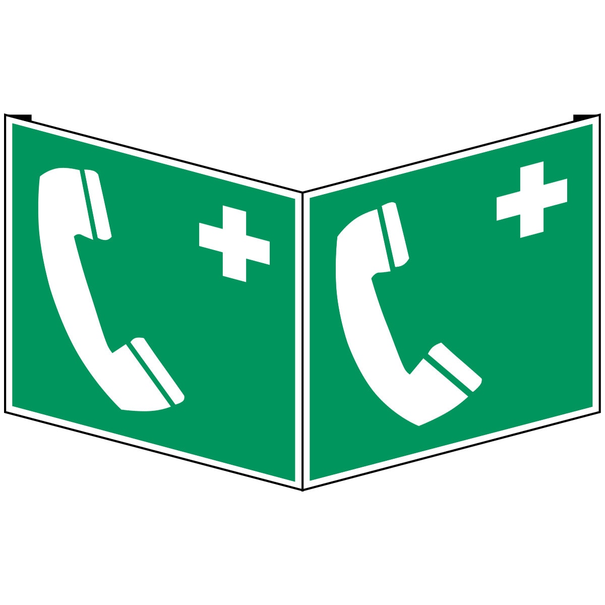 BRADY - Pic E004-151x151 Vpvc Crd/1 - Segnaletica di Sicurezza Iso Telefono di Emergenza.