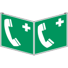 BRADY - Pic E004-151x151 Vpvc Crd/1 - Segnaletica di Sicurezza Iso Telefono di Emergenza.
