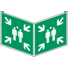 BRADY - Pic E007-203x203 Vpvc Crd/1 - Segnaletica di Sicurezza Iso Punto di Ritrovo ed Evacuazione.