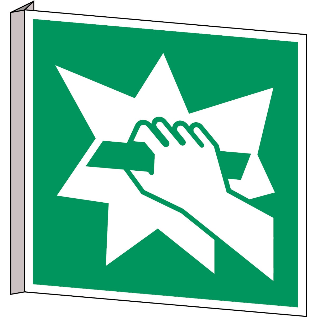 BRADY - PIC E008-318X318-BIPVC-CRD/1 - 1 SEGNALE