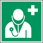 BRADY - Pic E009-300x300-pp-crd/1 - Segnaletica di sicurezza ISO per personale medico.
