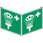 BRADY - Segnaletica di sicurezza ISO - Lavaocchi di emergenza PIC E011-253X253-VPVC-CRD/1 - 1 SEGNALE.
