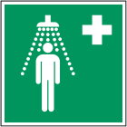 BRADY - Pic E012-200x200-Pe-Crd/1 - 1 Segnale di Sicurezza ISO Doccia di Emergenza.