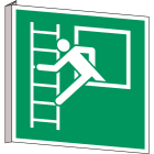 BRADY - Pic E016-203x203-Bipvc-Crd/1 - Segnaletica di Sicurezza ISO Finestra di Emergenza con Scala.