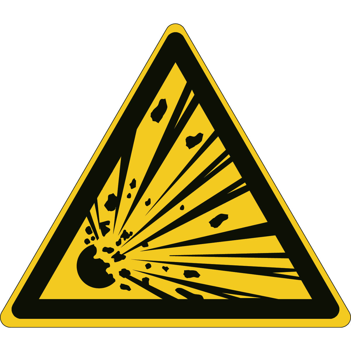 BRADY - Pic w002-tri 015-pe-sheet/1 - 54 segnale di sicurezza iso attenzione.