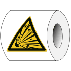 BRADY - Pic W002 Tri 100 Pe Roll 1 250 Segnale di Sicurezza ISO Attenzione.