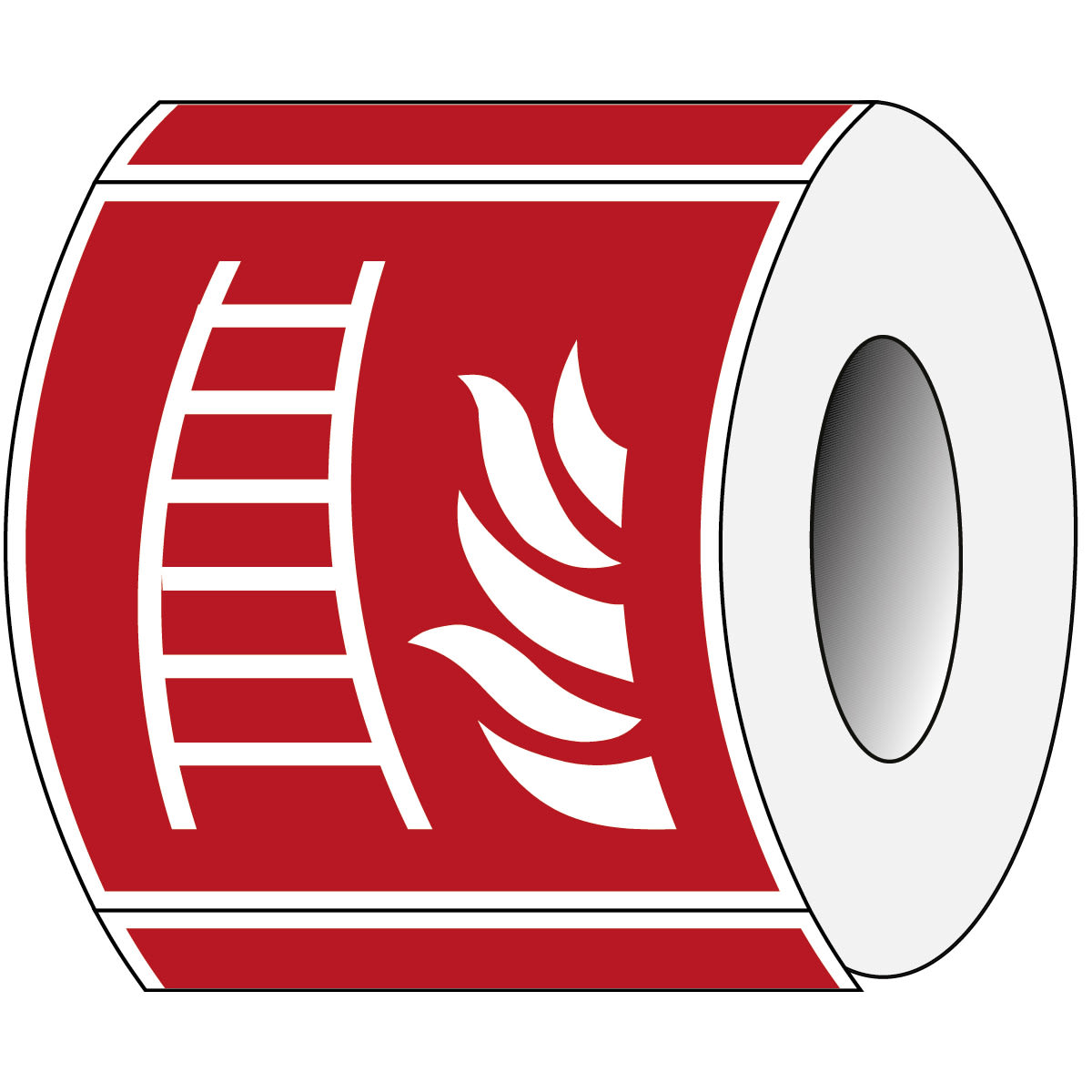 BRADY - Pic F003-100x100-pe-roll/1 - 250 segnale di sicurezza iso scala antincendio.